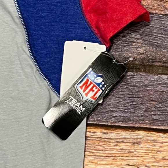 New Era Women's New York Giants Color Block NFL Football New Grey T-Shirt - Picture 4 of 8